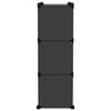 vidaXL Cubes de rangement 9 pcs avec portes noir PP