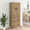 vidaXL Haut Armoire Montage mural Ch&ecirc;ne artisanal 69,5 x 34 x 180 cm