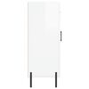 vidaXL Buffet Blanc brillant 69,5x34x90 cm Bois d'ing&eacute;nierie