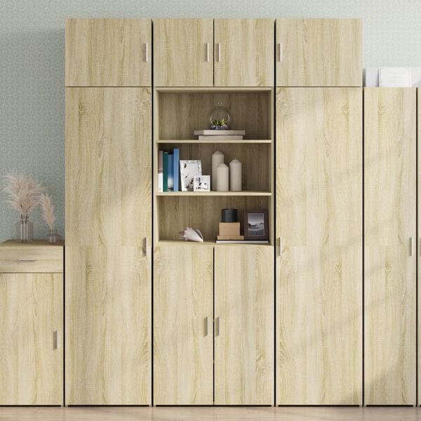vidaXL Armoire de rangement ch&ecirc;ne sonoma 70x42,5x225 cm