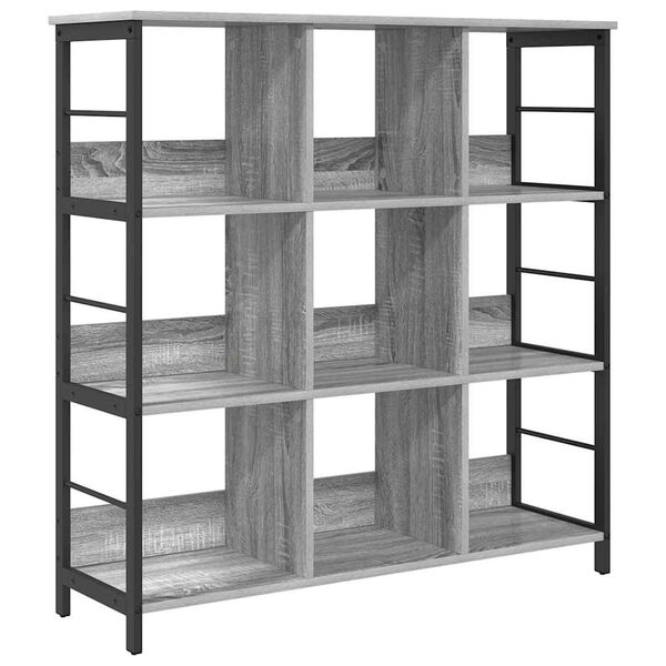 vidaXL &Eacute;tag&egrave;re Gris Sonoma 102 x 32 x 104,5 cm Bois d'ing&eacute;nierie