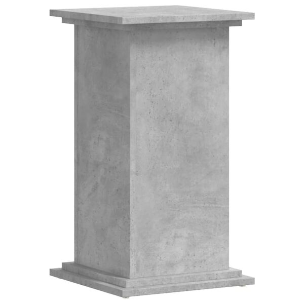vidaXL Support pour plantes gris b&eacute;ton 33x33x60 cm bois d'ing&eacute;nierie