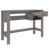 vidaXL Bureau HAMAR Gris clair 110x40x75 cm Bois massif de pin