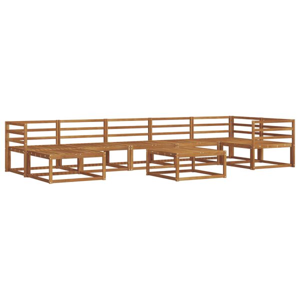 vidaXL Ensemble de canap&eacute;s d'ext&eacute;rieur 8 pcs Naturel