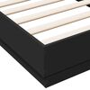 vidaXL Cadre de lit sans matelas avec lumières LED noir 75x190 cm