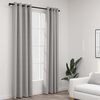 vidaXL Rideaux occultants Aspect lin avec &oelig;illets 2 pcs Gris 140x245cm