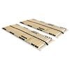 vidaXL Sommiers &agrave; lattes sans matelas 2 pcs avec 28 lattes 70x200 cm