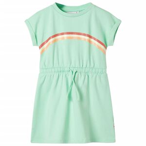 Robe pour enfants avec cordon de serrage vert vif 104