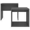 vidaXL Ensemble de tables basses Gris 48x30x45 cm bois d'ing&eacute;nierie