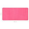 vidaXL Tapis de lit Shaggy Poils longs 3 pcs Rose