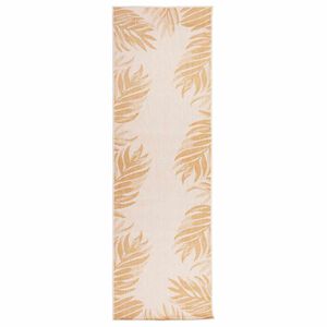 vidaXL Tapis &agrave; tissage plat d'ext&eacute;rieur 80x250 cm Motif de feuille