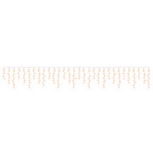 vidaXL Rideaux lumineux 210 LED Blanc chaud 500 x 72 cm