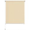 vidaXL Store roulant d'ext&eacute;rieur Cr&egrave;me 80x230 cm PEHD
