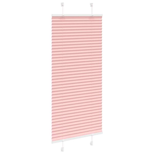 vidaXL Store pliss&eacute; rose 55x150 cm largeur du tissu 54,4 cm polyester