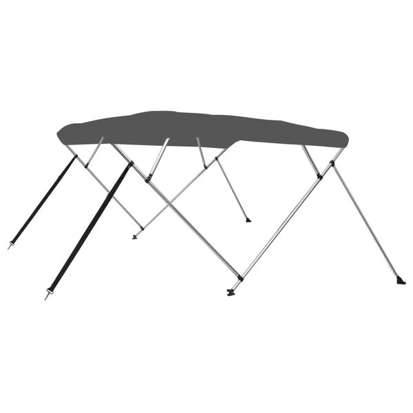 vidaXL Auvent bimini à 4 arceaux Anthracite 243x180x137 cm