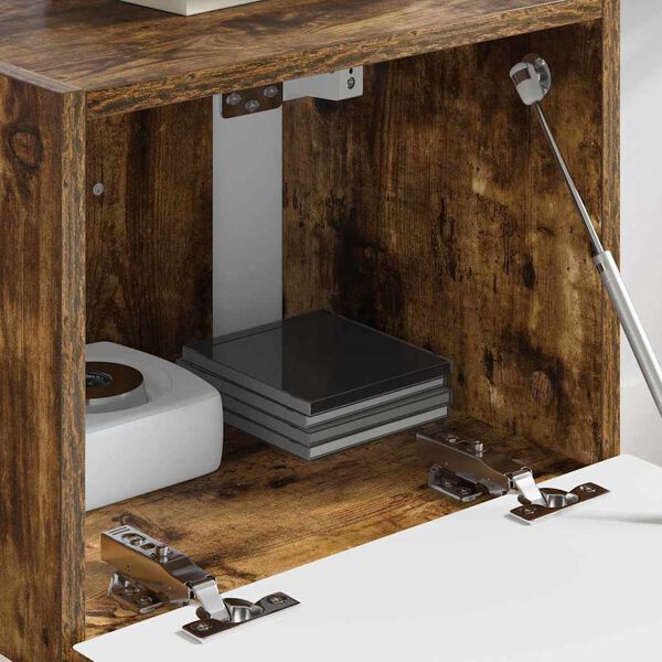 vidaXL Meuble TV mural Ch&ecirc;ne fum&eacute; 60 x 31 x 29.5 cm Bois d'ing&eacute;nierie