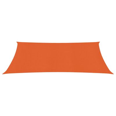 vidaXL Voile d'ombrage 160 g/m² Orange 2x4,5 m PEHD