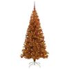 vidaXL Sapin de Noël avec 300 LED avec support Doré 180 cm PET