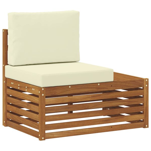 vidaXL Canap&eacute; d'ext&eacute;rieur extr&eacute;mit&eacute; Naturel 91 x 63 x 73 cm