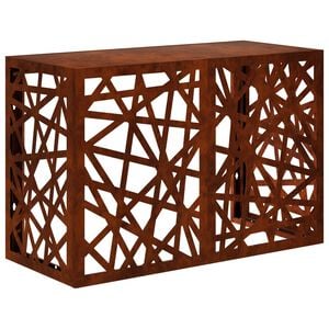 vidaXL Housse de climatiseur Rouill&eacute; 90 x 40 x 60 cm Acier patin&eacute;