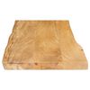 vidaXL Dessus de table 80x40x2,5 cm bord vivant bois massif manguier
