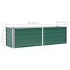 vidaXL Lit surélevé de jardin Acier galvanisé 160x40x45 cm Vert