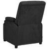 vidaXL Fauteuil de massage Noir Similicuir daim