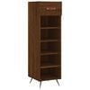 vidaXL Meuble &agrave; chaussures ch&ecirc;ne marron 30x35x105 cm bois d'ing&eacute;nierie