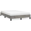 vidaXL Cadre de lit sans matelas gris clair 120x190 cm velours