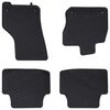 vidaXL Tapis de voiture 4 pcs Noir Caoutchouc
