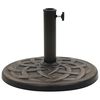 vidaXL Socle rond de parasol Polyrésine 19 kg Bronze