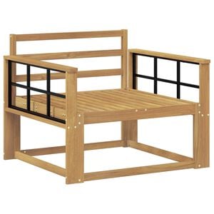 vidaXL Sofa de milieu ext&eacute;rieur Bois d'Acacia Massif Blanc