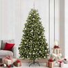 vidaXL Sapin de No&euml;l artificiel avec 300 LED Vert 240 cm PVC et m&eacute;tal