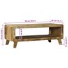vidaXL Table basse Marron 90 x 50 x 35 cm Bois de mangue massif