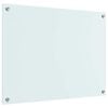 vidaXL Protection de cuisine Blanc 80 x 60 cm verre trempé