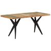 vidaXL Table &agrave; manger 160x80x76 cm Bois de r&eacute;cup&eacute;ration massif
