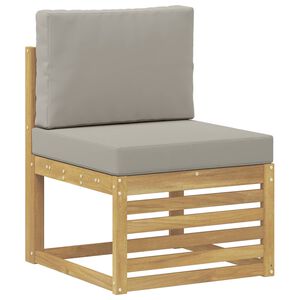 vidaXL Sofa de milieu ext&eacute;rieur Bois d'Acacia Massif Blanc