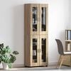 vidaXL Haut Armoire avec &eacute;tag&egrave;re FLORIN Ch&ecirc;ne Sonoma 60 x 35 x 182 cm