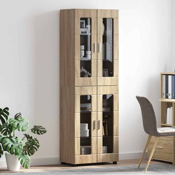vidaXL Haut Armoire avec &eacute;tag&egrave;re FLORIN Ch&ecirc;ne Sonoma 60 x 35 x 182 cm
