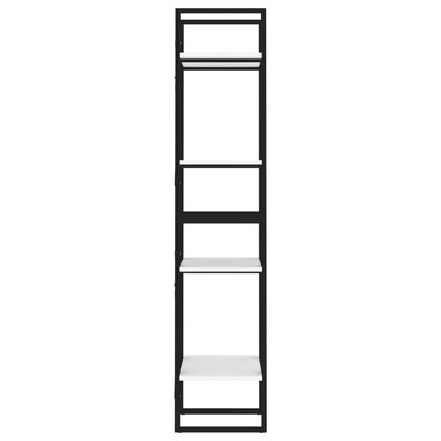 vidaXL Bibliothèque à 4 niveaux blanc 40x30x140 cm bois d'ingénierie