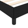 vidaXL Cadre de lit sans matelas noir 120x190 cm tissu