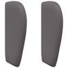 vidaXL Oreille de t&ecirc;te de lit Gris Fonc&eacute; PVC