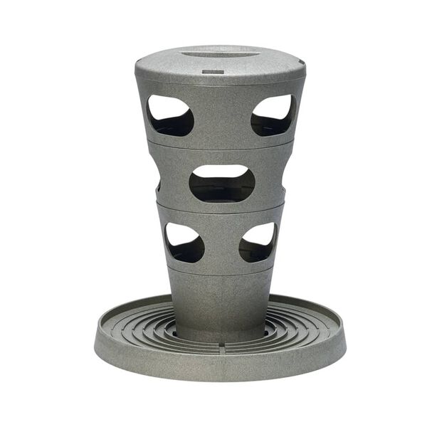 Beeztees Tour &agrave; nourriture pour poulets 30x30x36 cm Gris