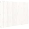 vidaXL T&ecirc;te de lit murale Blanc 159,5x3x110 cm Bois massif de pin