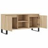 vidaXL Meuble TV chêne sonoma 104x35x50 cm bois d'ingénierie