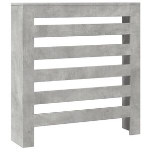 vidaXL Cache-Radiateur Gris b&eacute;ton 78 x 20 x 82 cm Bois d'ing&eacute;nierie