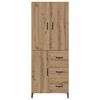 vidaXL Haut Armoire Montage mural Ch&ecirc;ne artisanal 69,5 x 34 x 180 cm