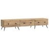 vidaXL Meuble TV Ch&ecirc;ne artisanal 147 x 34,5 x 30 cm Bois d'ing&eacute;nierie