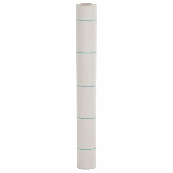 vidaXL Membrane anti-mauvaises herbes blanc 1x25 m PP