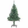 vidaXL Arbre de No&euml;l artificiel floconn&eacute; de neige avec lumi&egrave;re LED